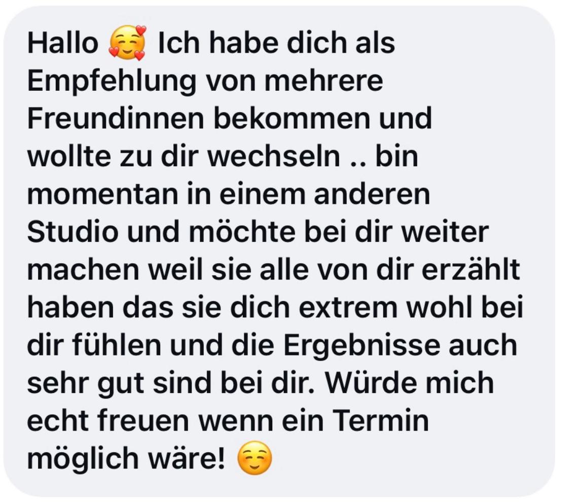 Kundenfeedback LaserLux Empfehlung