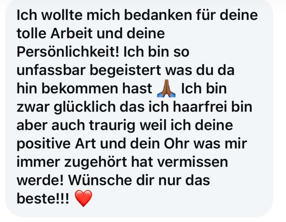 Kundenfeedback LaserLux Dankbarkeit