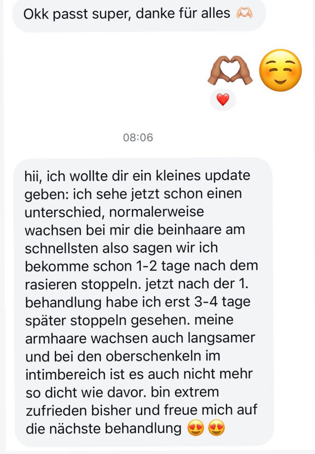 Kundenfeedback LaserLux langsamer Nachwuchs